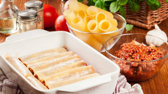Cannelloni à la bolognaise