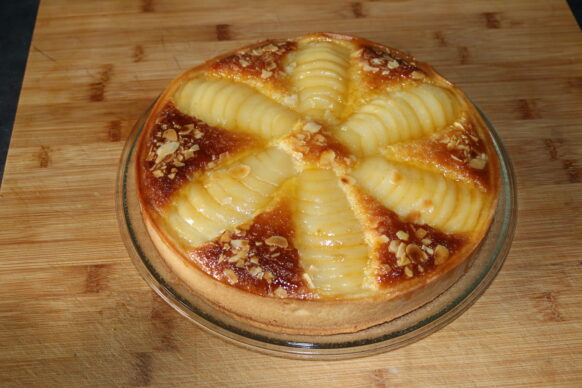 Recette de la tarte Bourdaloue - Tarte aux poires et aux amandes