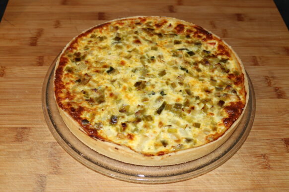 Recette de la quiche au saumon et au poireau