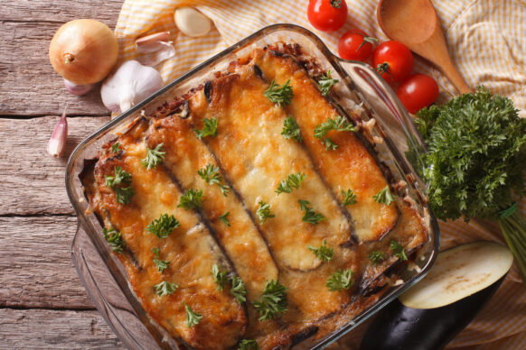 Moussaka, gratin d'aubergines Grec