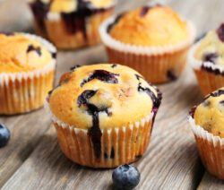 Recette des muffins aux myrtilles