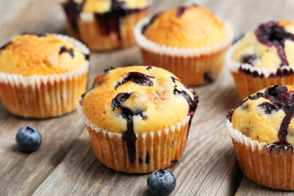Recette des muffins aux myrtilles