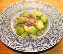 Poêlée de Choux de Bruxelles aux lardons