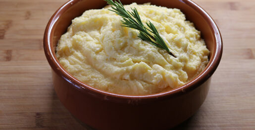 Polenta moelleuse à la crème