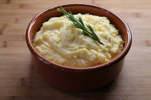 Polenta moelleuse à la crème