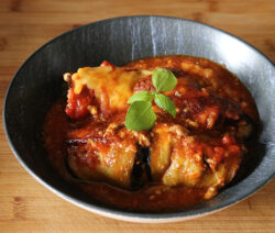 roulés d'aubergines