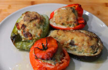 Légumes farcis à la chair à saucisse et aux châtaignes