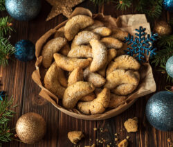 Croissant de lune à la vanille - Vanillekipferl - Sablés à la vanille - Biscuits de Noël
